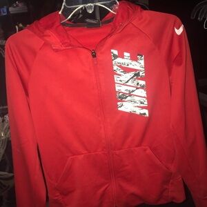 Nike Kids Bold Red Hoodie Jacket